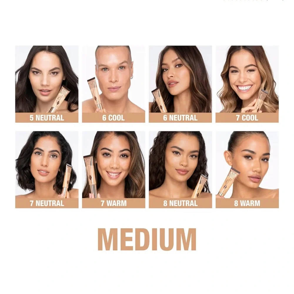8 Neutral |‎ Charlotte Tilbury Beautiful Skin Foundation, Medium-Tan with Olive